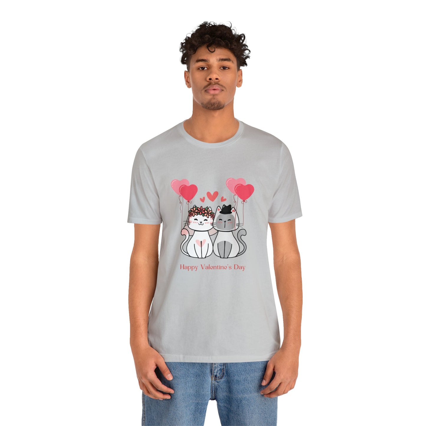 Happy Valentine's Day Unisex Jersey Short Sleeve Tee