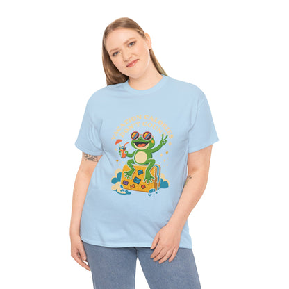 Christmas Chickens Holiday T‑Shirt — Festive Farmyard Birds in Santa Hats