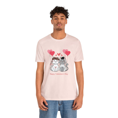 Happy Valentine's Day Unisex Jersey Short Sleeve Tee