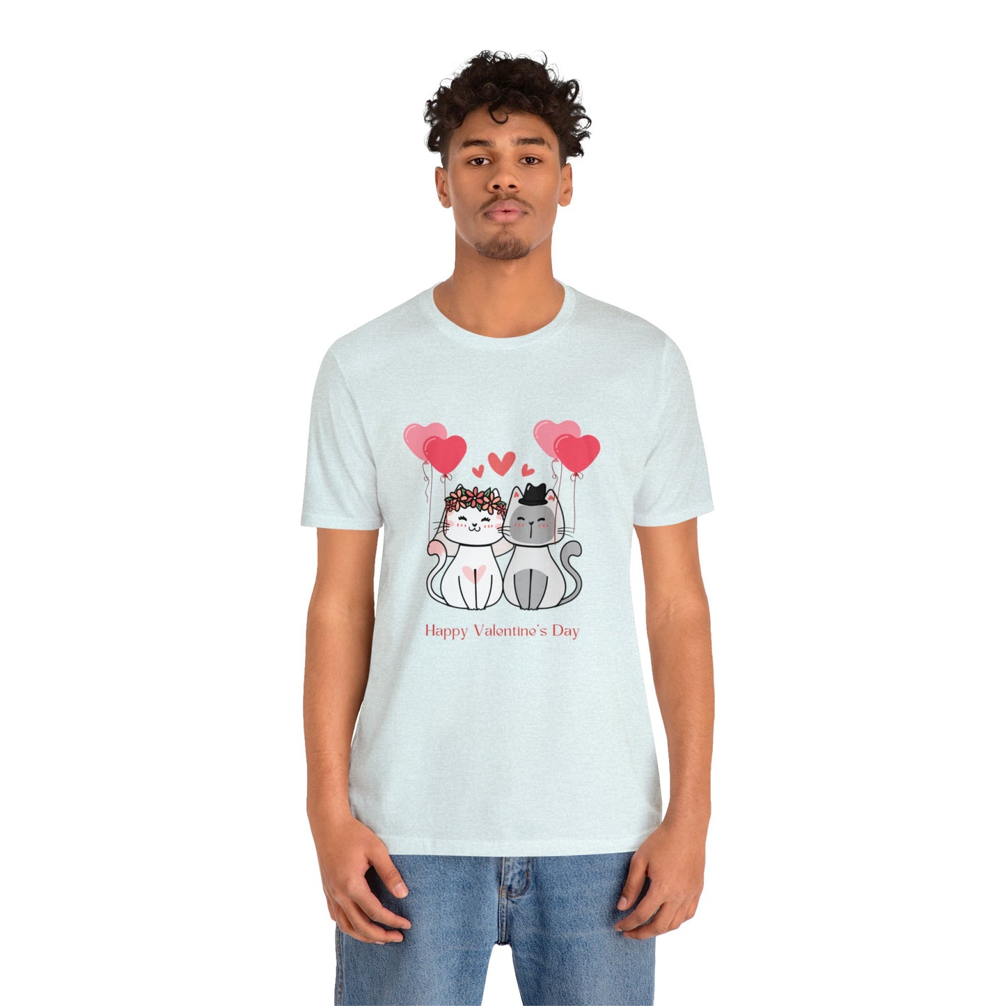 Happy Valentine's Day Unisex Jersey Short Sleeve Tee