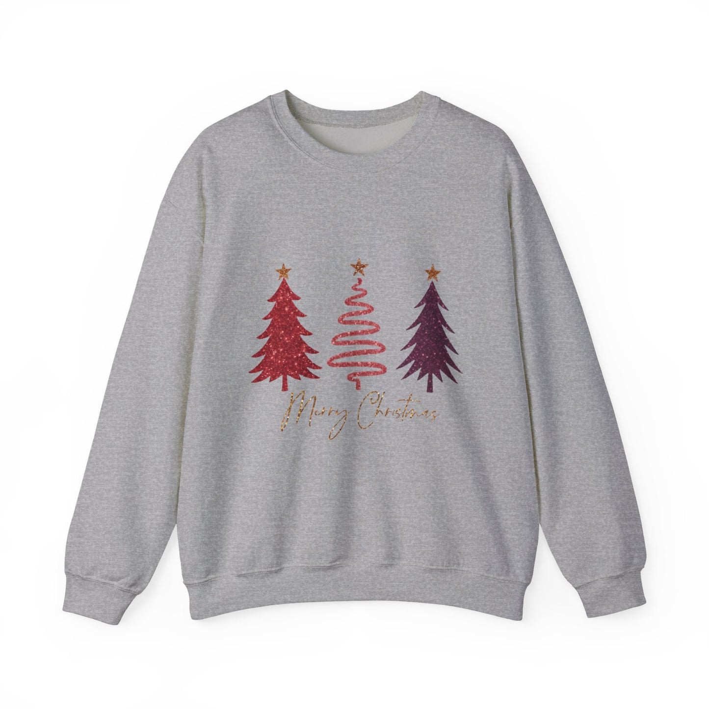Christmas Tree Crewneck Sweatshirt — Merry Christmas Minimal Holiday Pullover