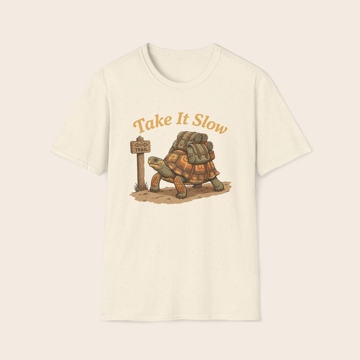 T-Shirt — "Take It Slow" Turtle Graphic Tee