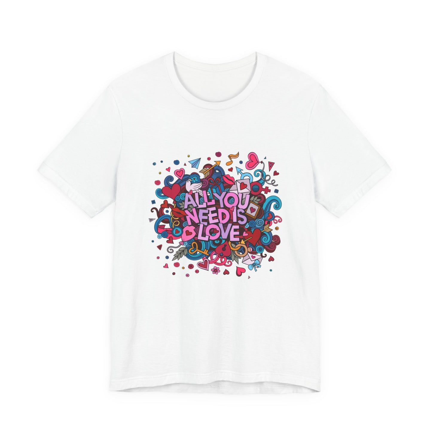All You Need is Love Customized Unisex Jersey Short Sleeve Tee