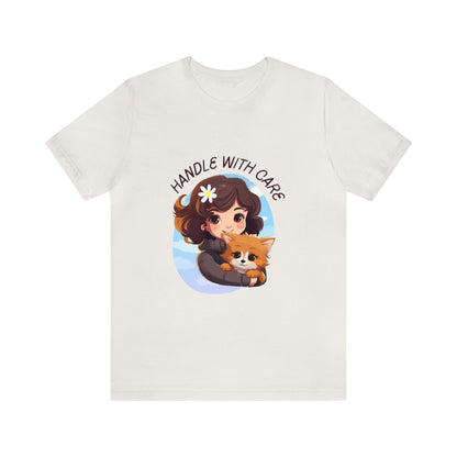 Handle With Care Customized Unisex Jersey Short Sleeve Tee