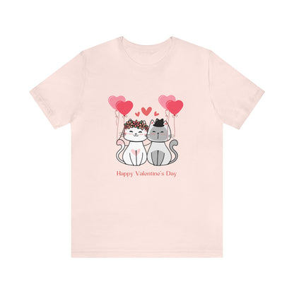 Happy Valentine's Day Unisex Jersey Short Sleeve Tee
