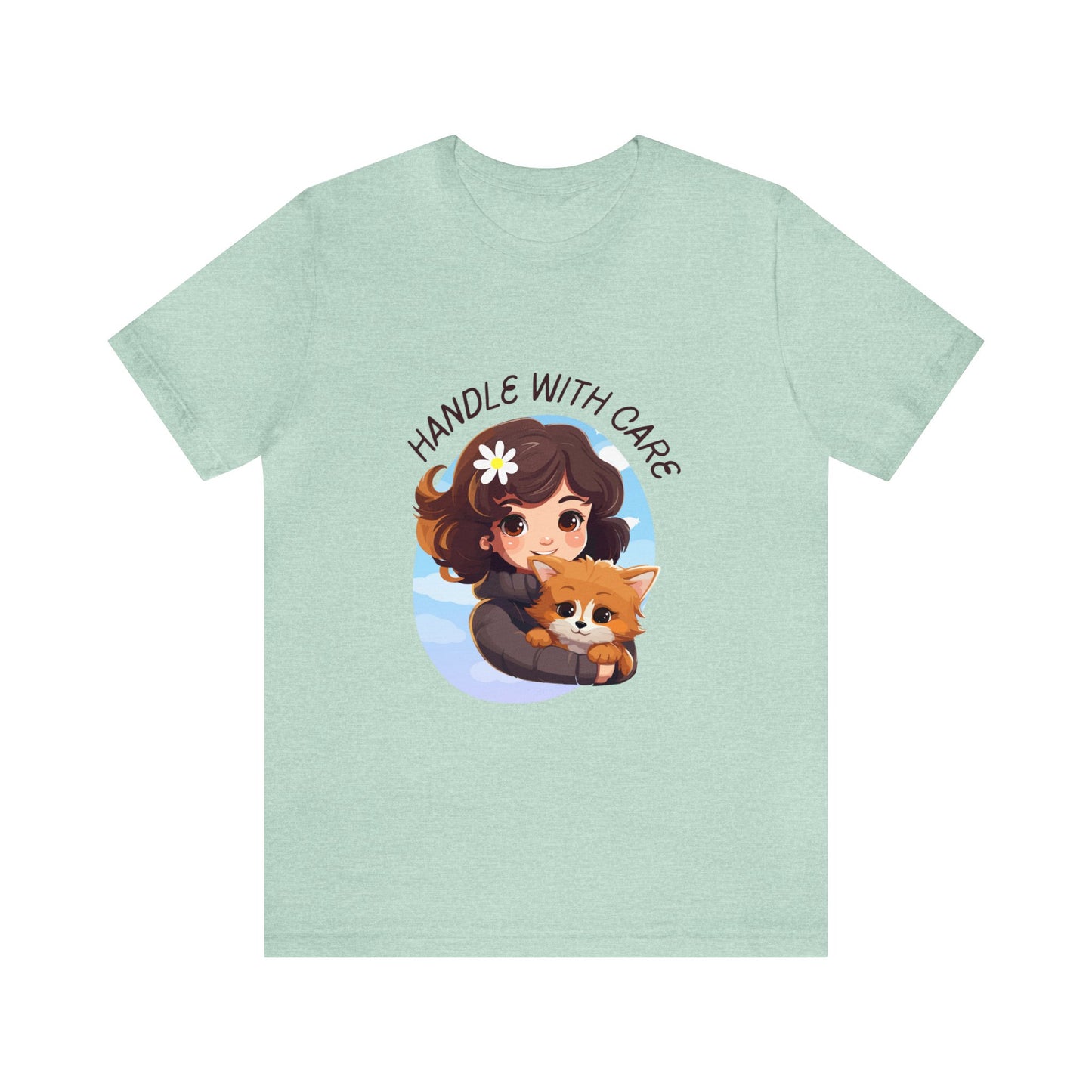 Handle With Care Customized Unisex Jersey Short Sleeve Tee