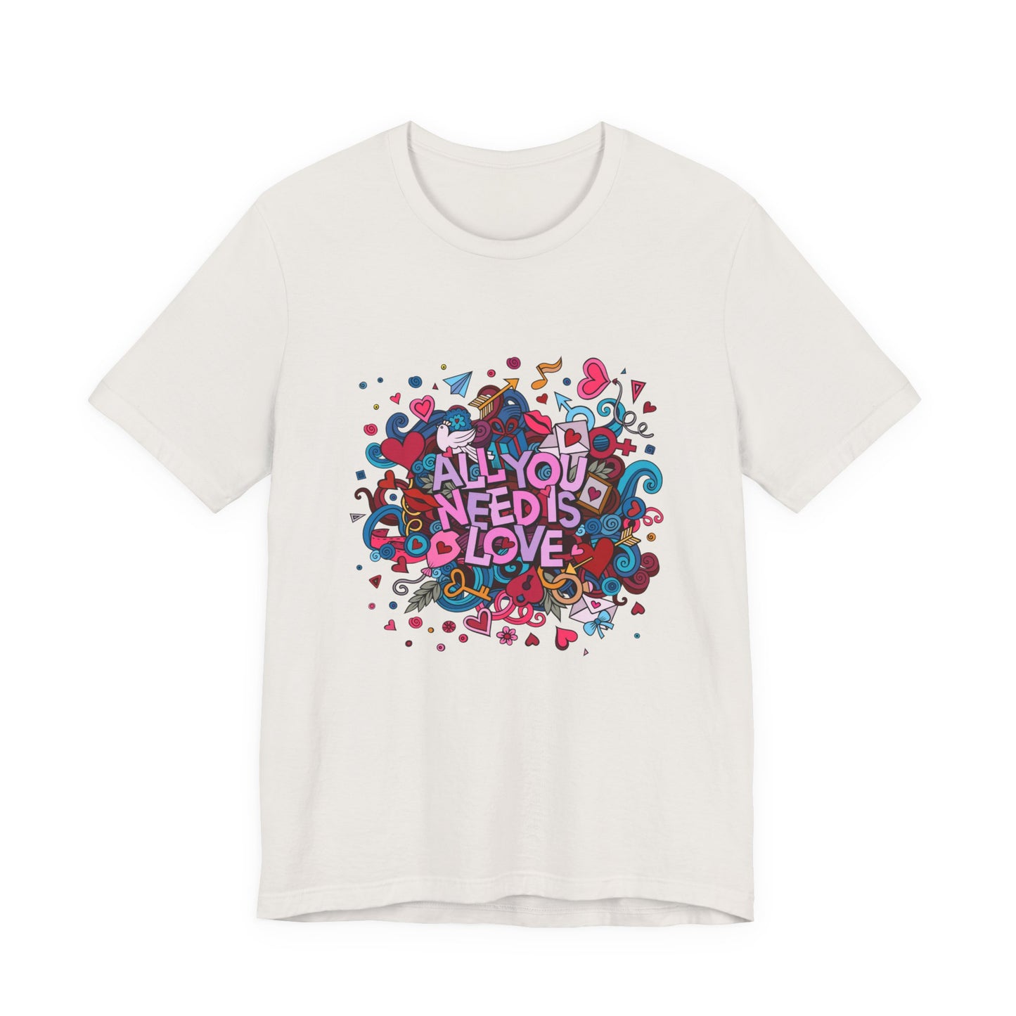 All You Need is Love Customized Unisex Jersey Short Sleeve Tee