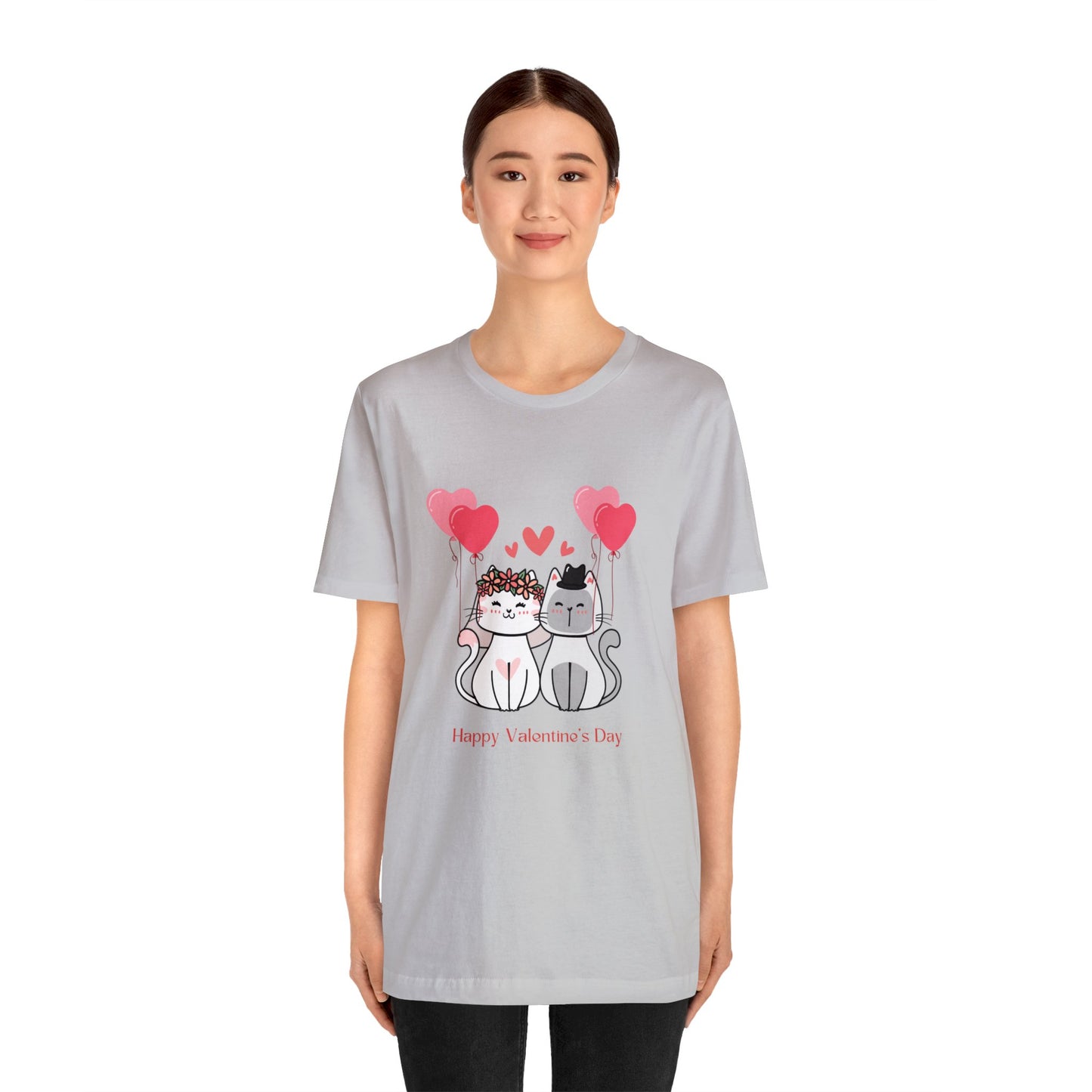 Happy Valentine's Day Unisex Jersey Short Sleeve Tee