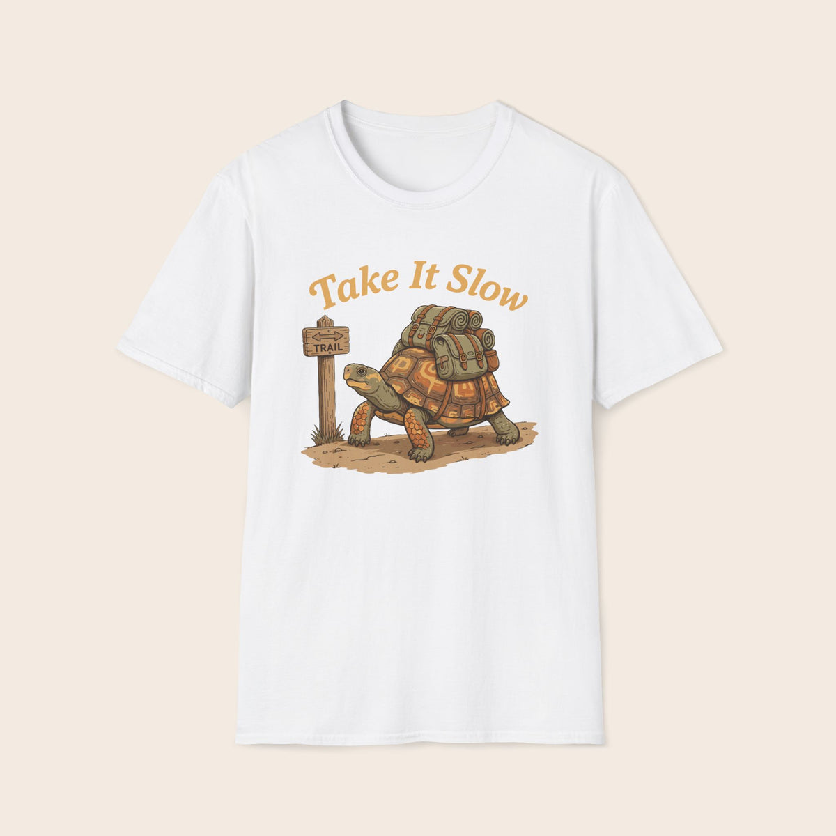 T-Shirt — "Take It Slow" Turtle Graphic Tee