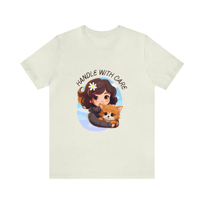 Handle With Care Customized Unisex Jersey Short Sleeve Tee