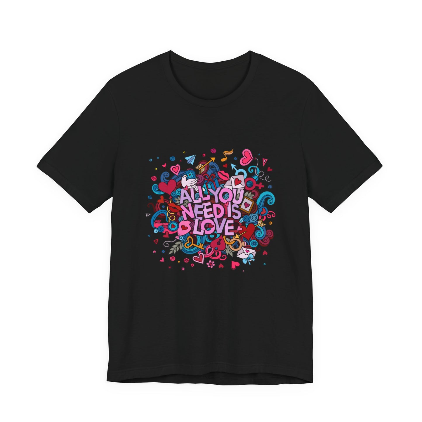 All You Need is Love Customized Unisex Jersey Short Sleeve Tee