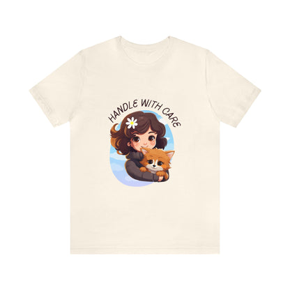 Handle With Care Customized Unisex Jersey Short Sleeve Tee