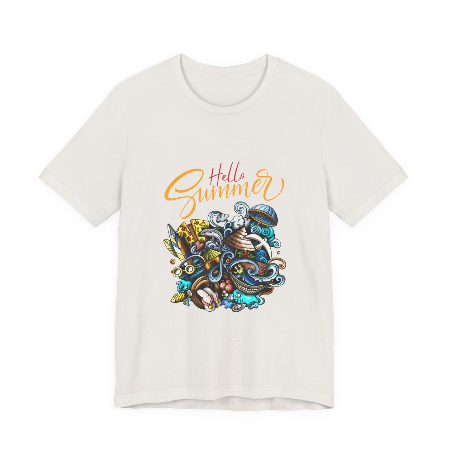 Hello Summer Customized Unisex Jersey Short Sleeve Tee