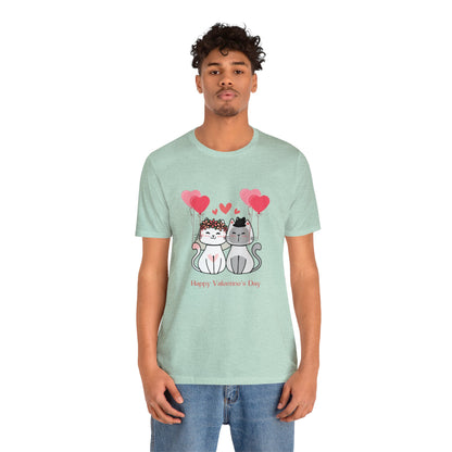 Happy Valentine's Day Unisex Jersey Short Sleeve Tee