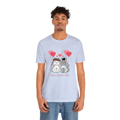 Happy Valentine's Day Unisex Jersey Short Sleeve Tee