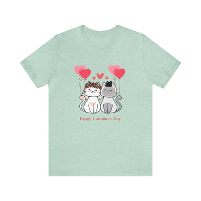 Happy Valentine's Day Unisex Jersey Short Sleeve Tee