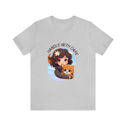 Handle With Care Customized Unisex Jersey Short Sleeve Tee