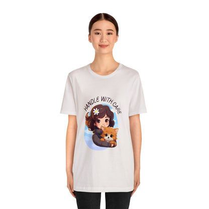 Handle With Care Customized Unisex Jersey Short Sleeve Tee