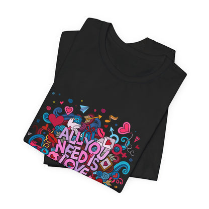 All You Need is Love Customized Unisex Jersey Short Sleeve Tee