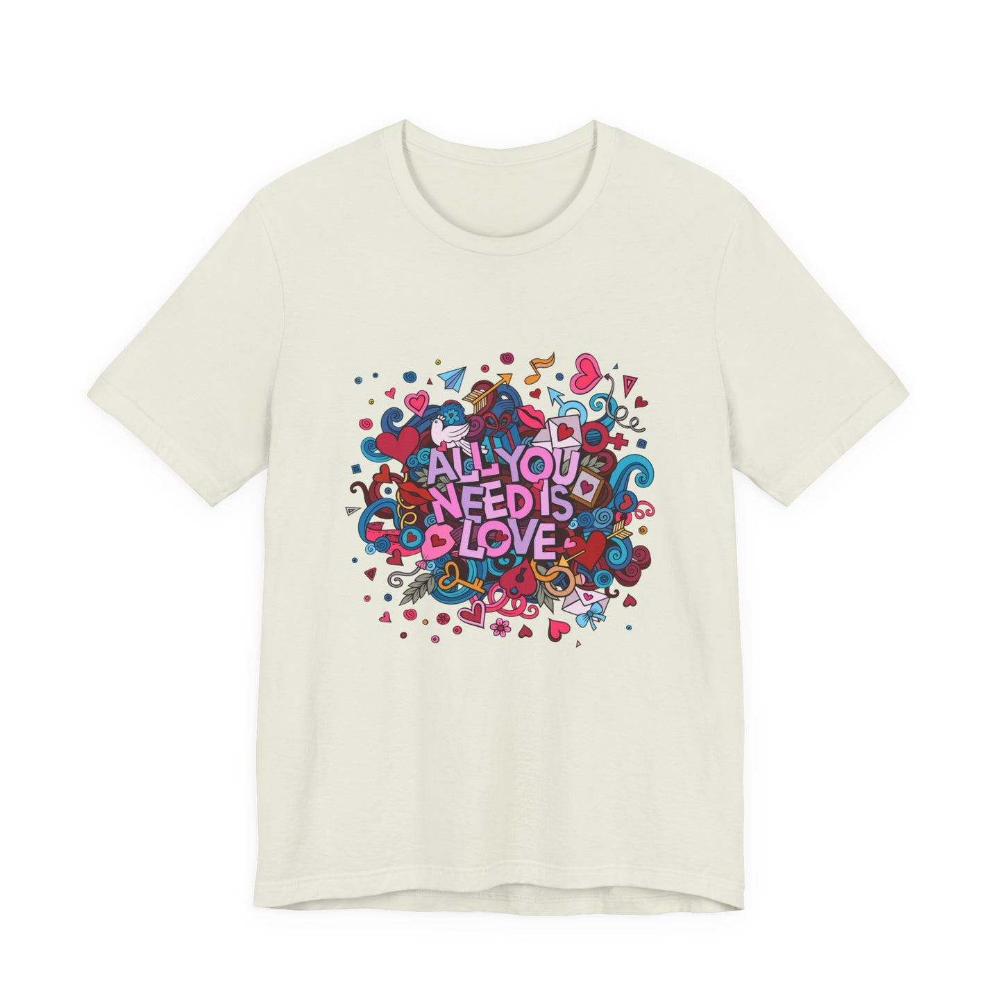 All You Need is Love Customized Unisex Jersey Short Sleeve Tee
