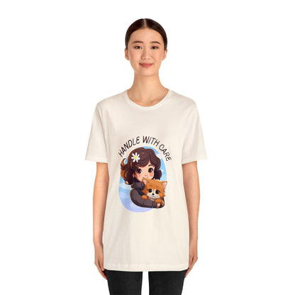 Handle With Care Customized Unisex Jersey Short Sleeve Tee