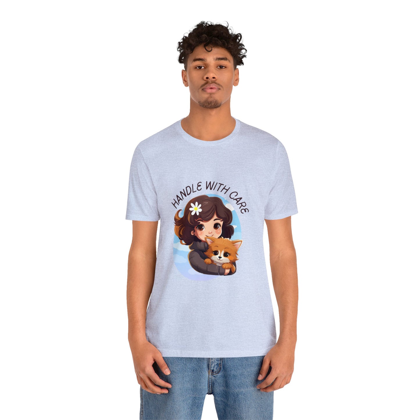 Handle With Care Customized Unisex Jersey Short Sleeve Tee