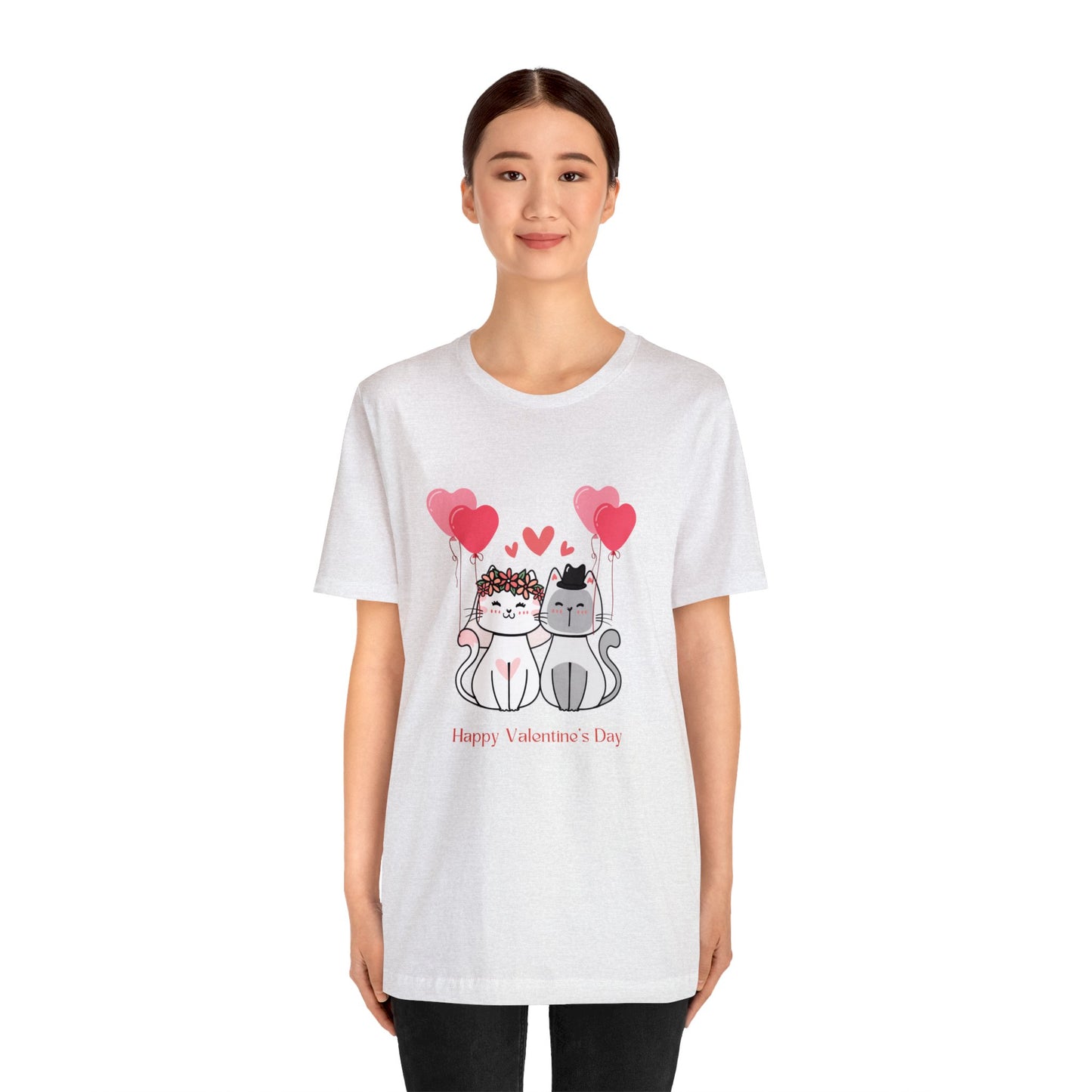 Happy Valentine's Day Unisex Jersey Short Sleeve Tee