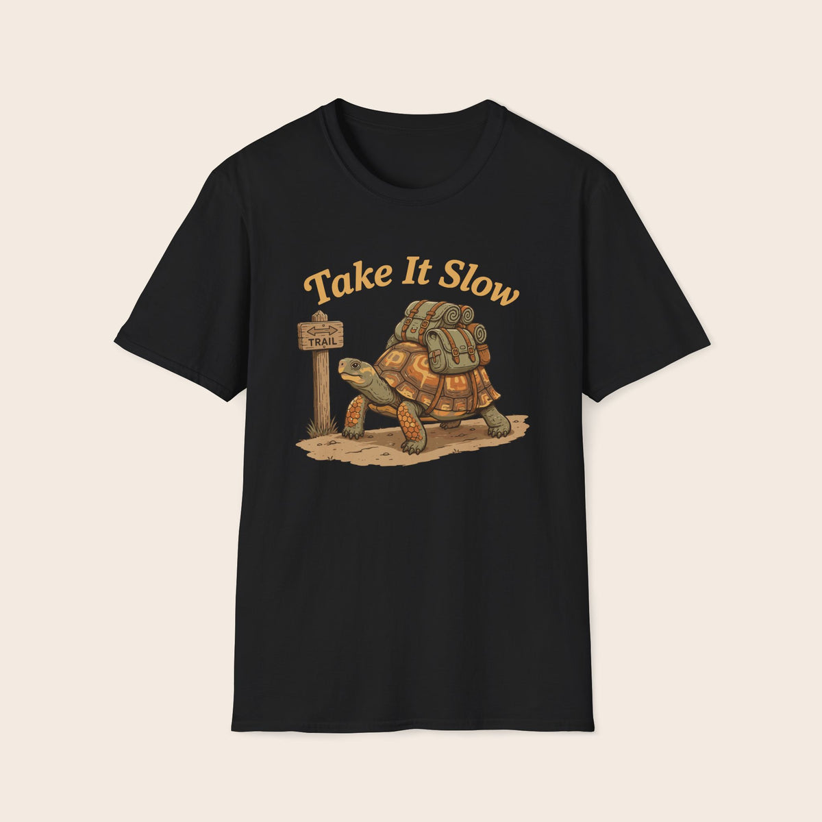 T-Shirt — "Take It Slow" Turtle Graphic Tee