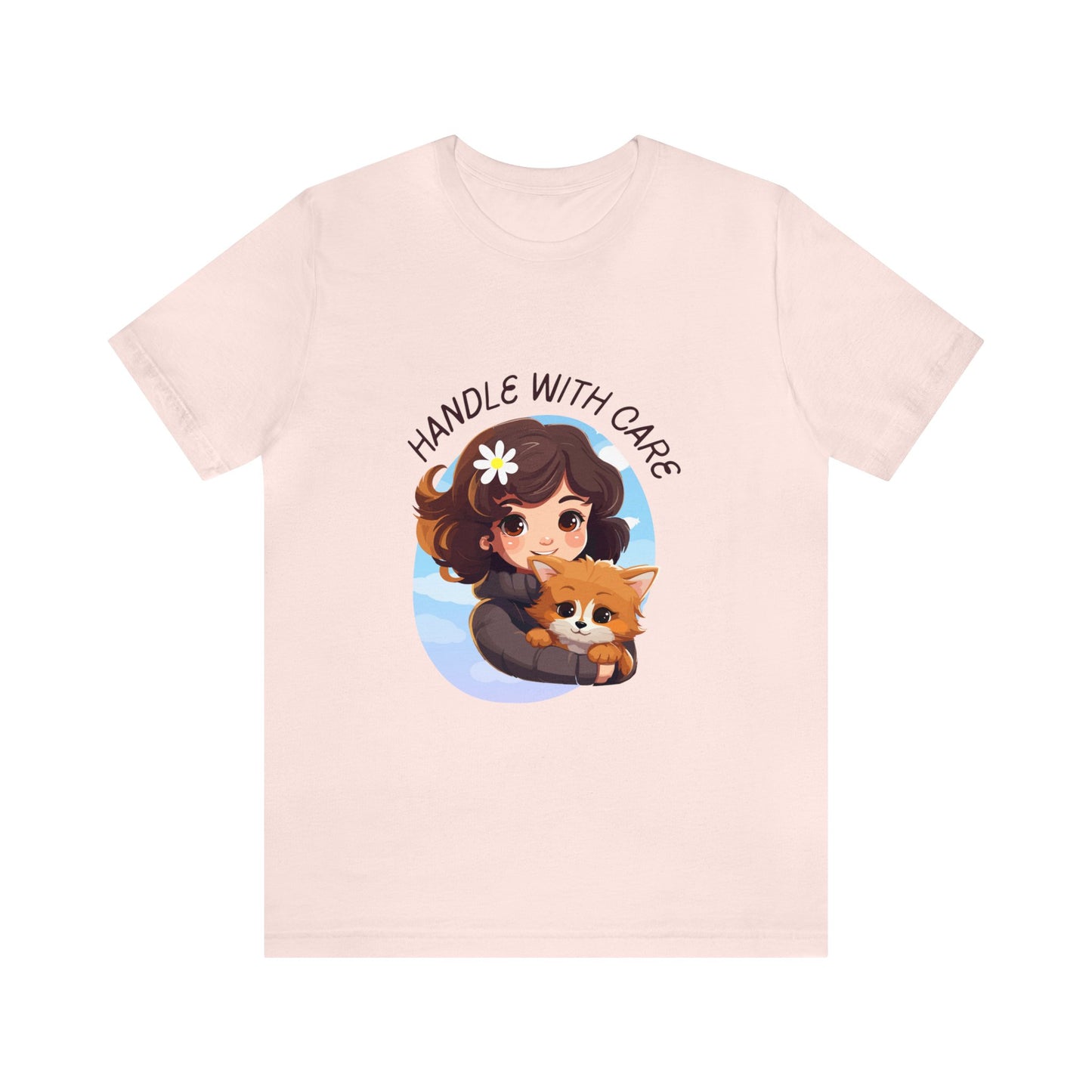 Handle With Care Customized Unisex Jersey Short Sleeve Tee