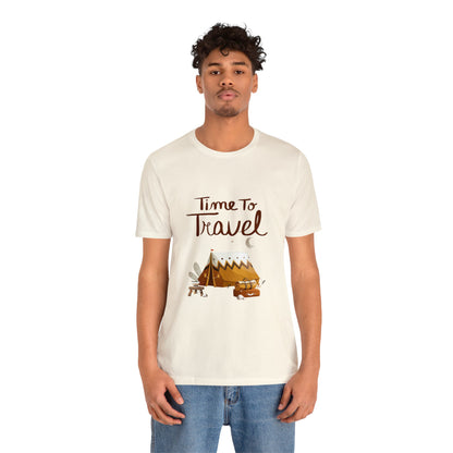Time To Travel Customized Unisex Jersey Short Sleeve Tee