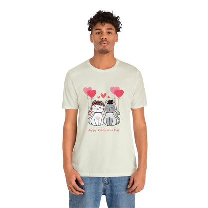 Happy Valentine's Day Unisex Jersey Short Sleeve Tee