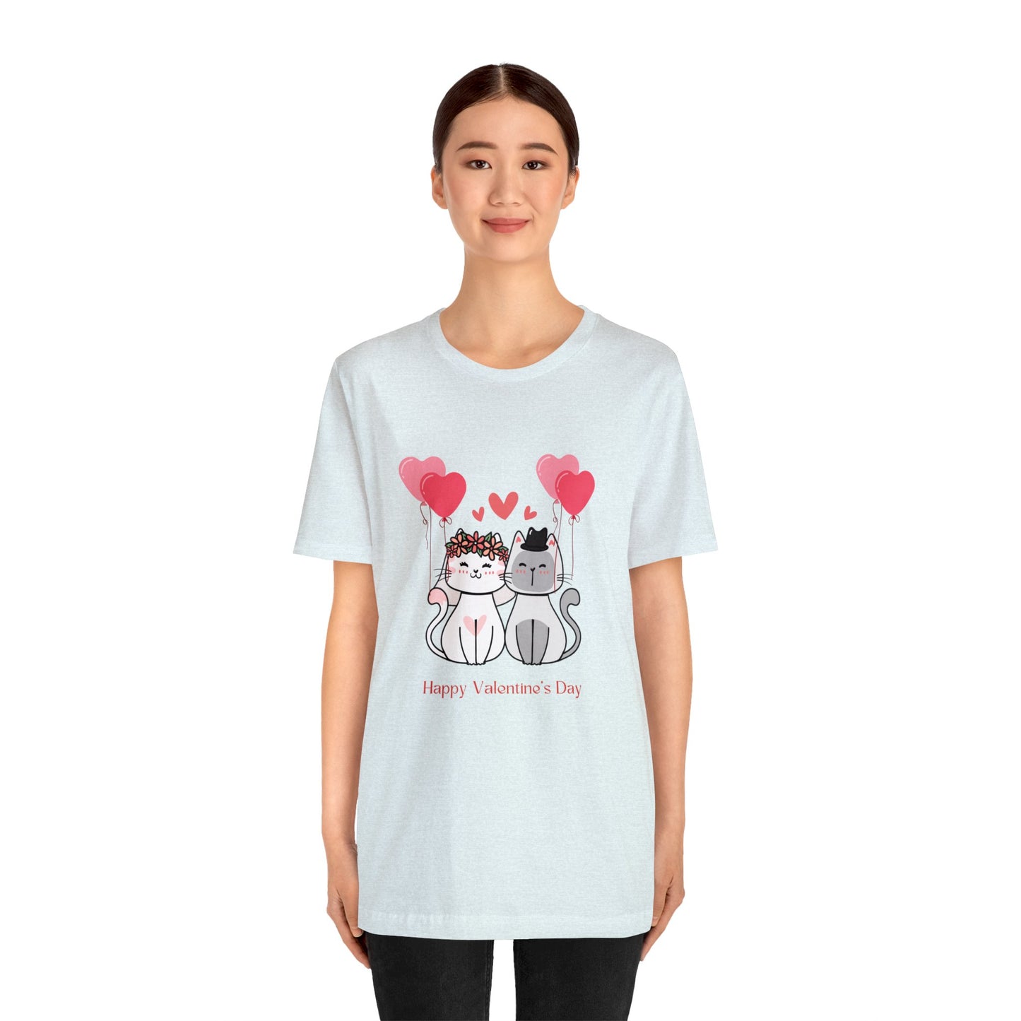 Happy Valentine's Day Unisex Jersey Short Sleeve Tee
