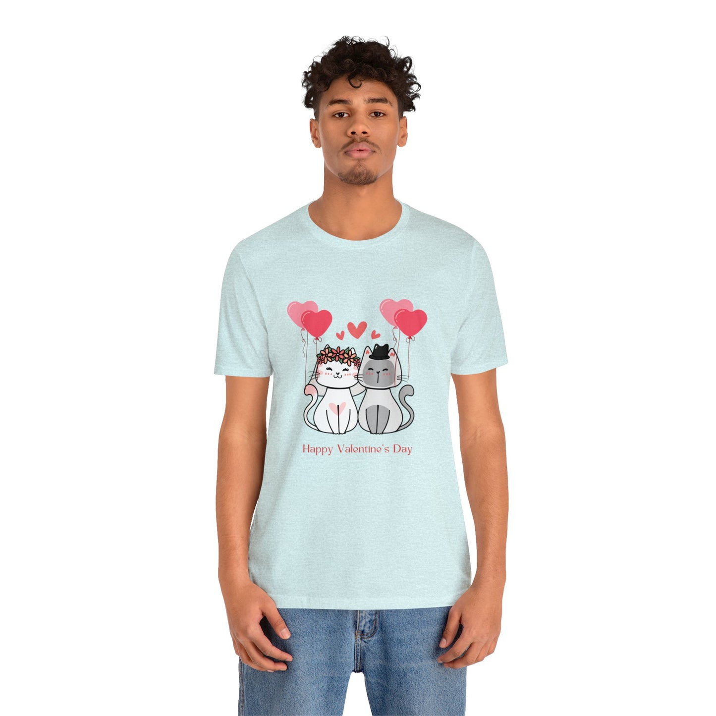 Happy Valentine's Day Unisex Jersey Short Sleeve Tee