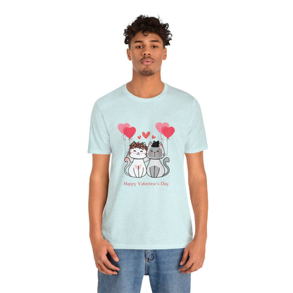 Happy Valentine's Day Unisex Jersey Short Sleeve Tee