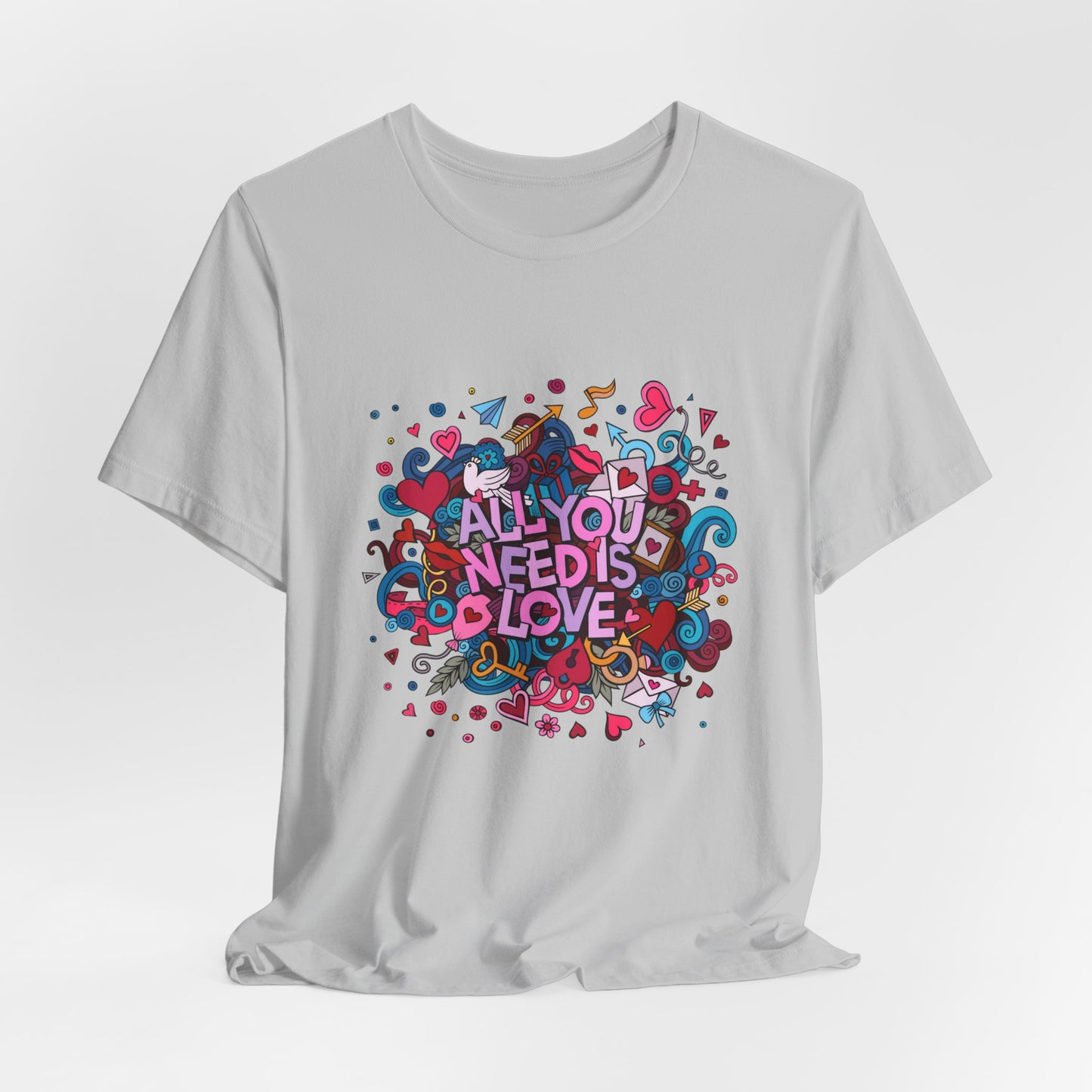 All You Need is Love Customized Unisex Jersey Short Sleeve Tee