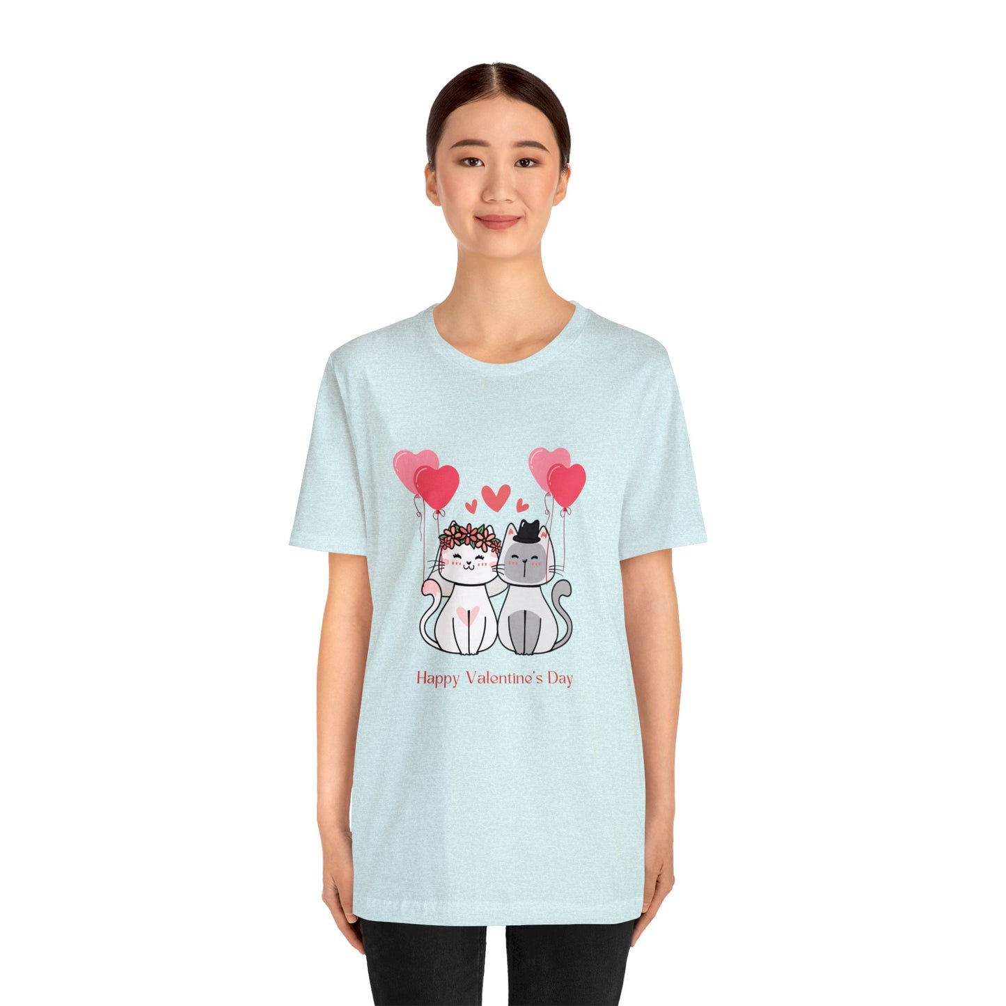 Happy Valentine's Day Unisex Jersey Short Sleeve Tee