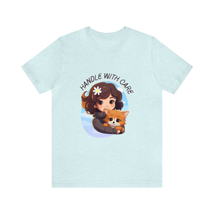 Handle With Care Customized Unisex Jersey Short Sleeve Tee
