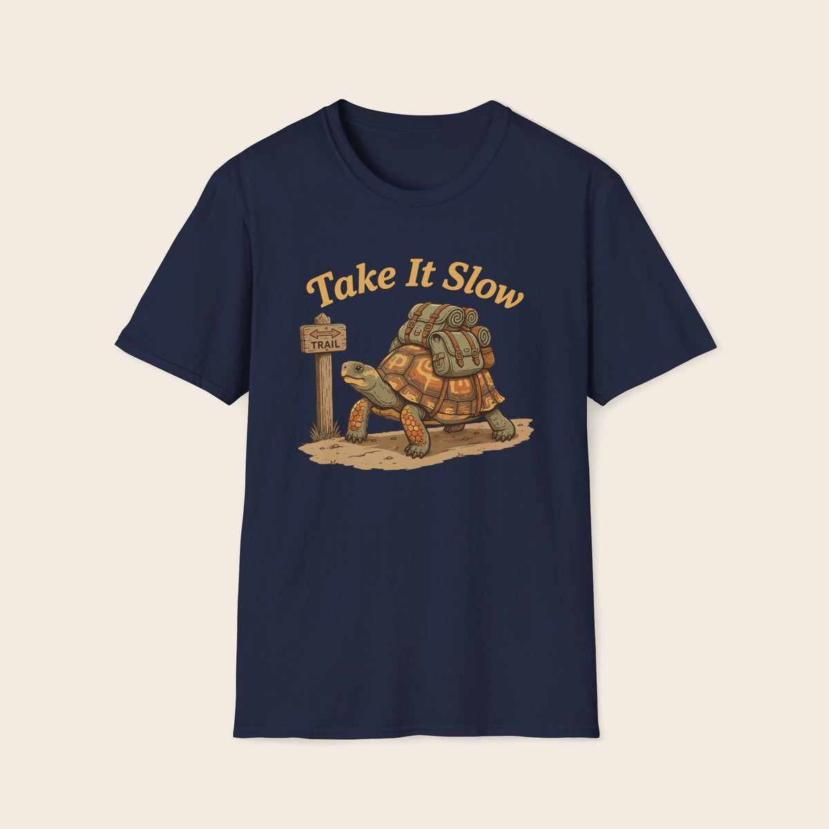 T-Shirt — "Take It Slow" Turtle Graphic Tee