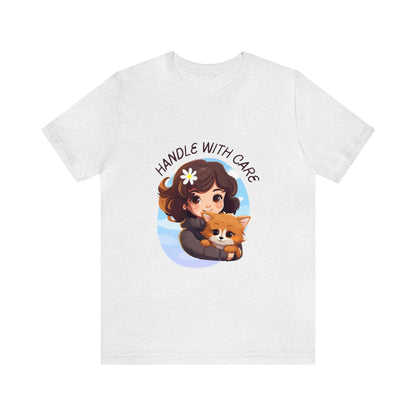 Handle With Care Customized Unisex Jersey Short Sleeve Tee