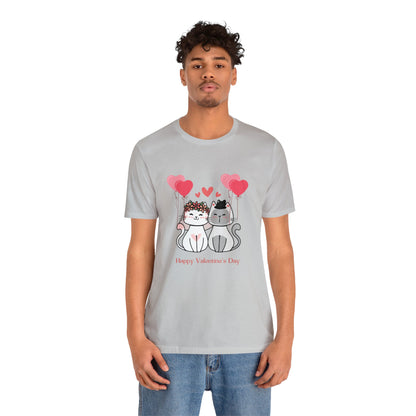 Happy Valentine's Day Unisex Jersey Short Sleeve Tee