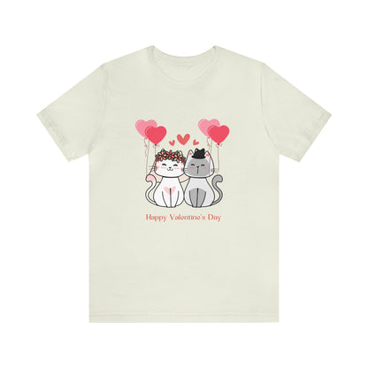 Happy Valentine's Day Unisex Jersey Short Sleeve Tee
