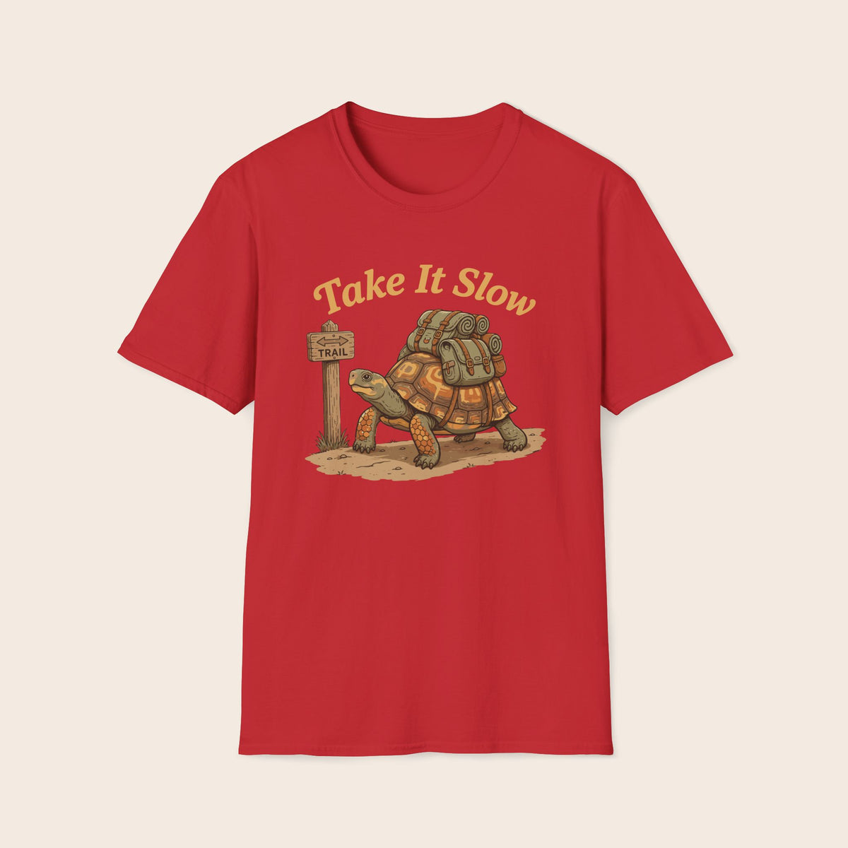 T-Shirt — "Take It Slow" Turtle Graphic Tee