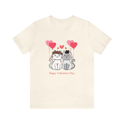 Happy Valentine's Day Unisex Jersey Short Sleeve Tee