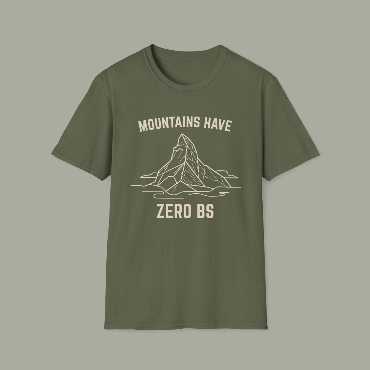 Mountains Have Zero BS T-Shirt — Outdoor Adventure Mountain Graphic Tee