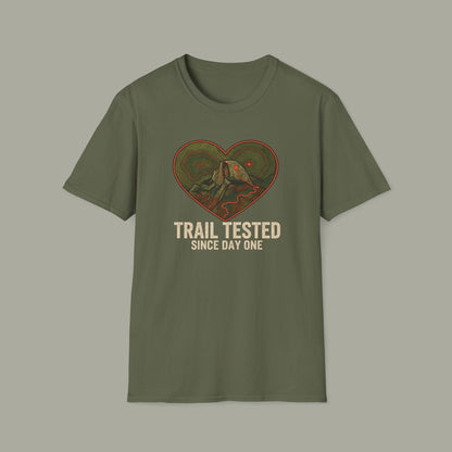 Trail Tested T-Shirt — "Trail Tested Since Day One" Hiking Tee