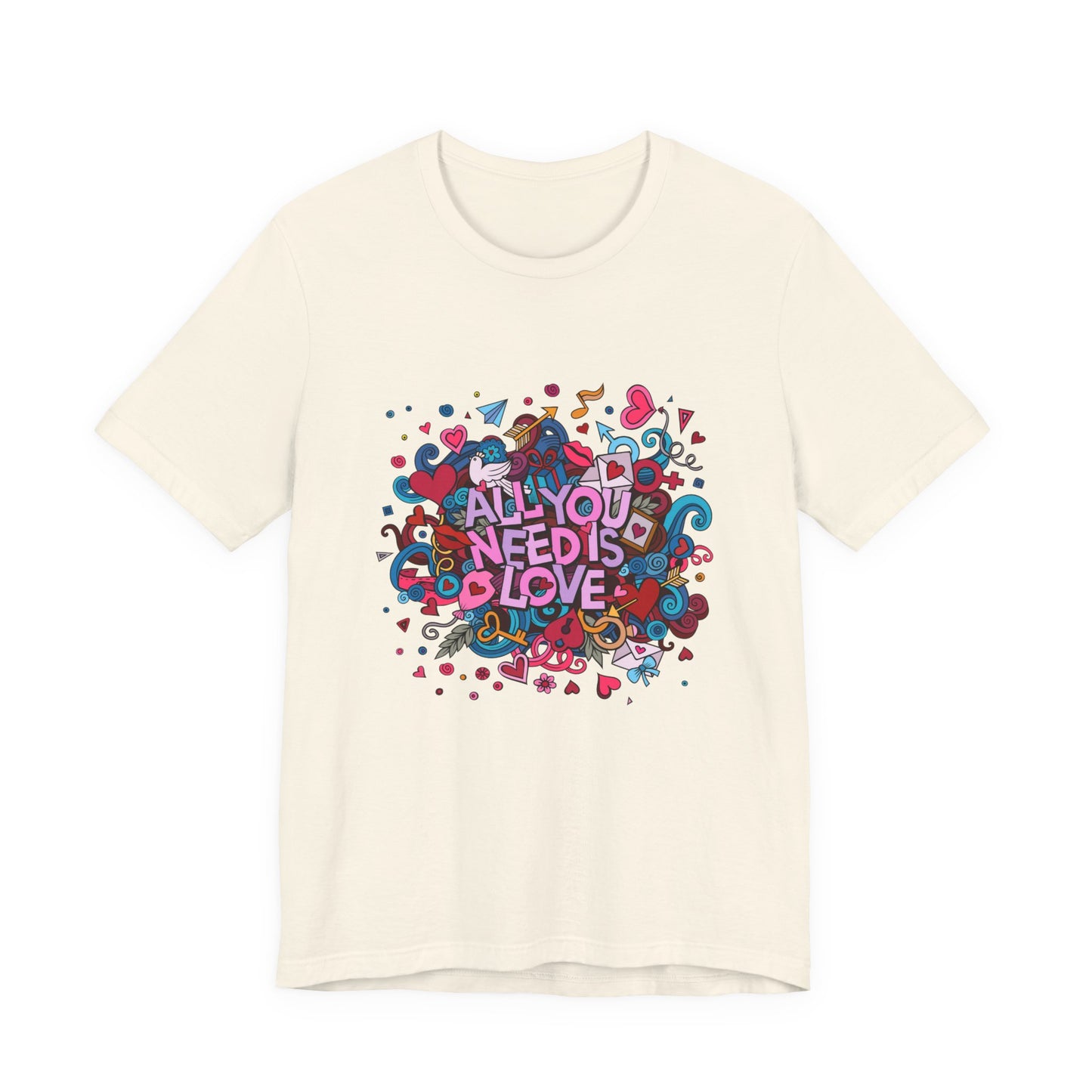 All You Need is Love Customized Unisex Jersey Short Sleeve Tee