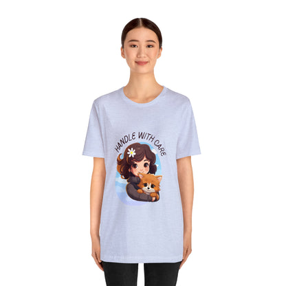 Handle With Care Customized Unisex Jersey Short Sleeve Tee