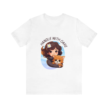 Handle With Care Customized Unisex Jersey Short Sleeve Tee