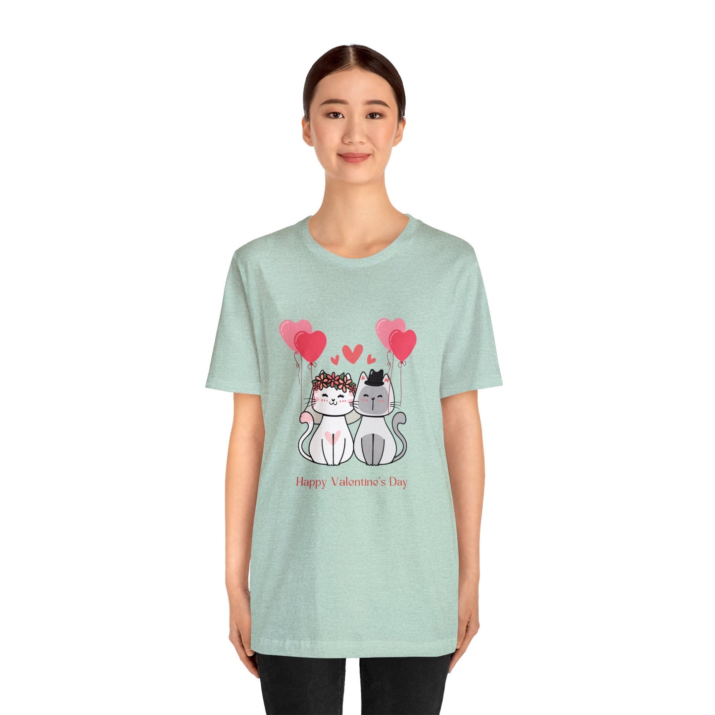 Happy Valentine's Day Unisex Jersey Short Sleeve Tee