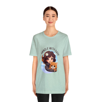 Handle With Care Customized Unisex Jersey Short Sleeve Tee